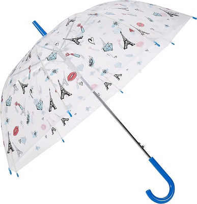 Kinderen Back to School Basics Transparent Bubble Stars Paraplu met Haak Handle