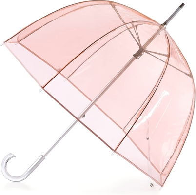 Gepersonaliseerd Logo Apollo Poe PVC Kleur Dome Doorzichtige Paraplu Voor Lady Hot Promotie