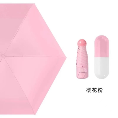 Roze paraplu 5 vouwbare mini-zakkapsel Paraguas de Lluvias met stalen frame
