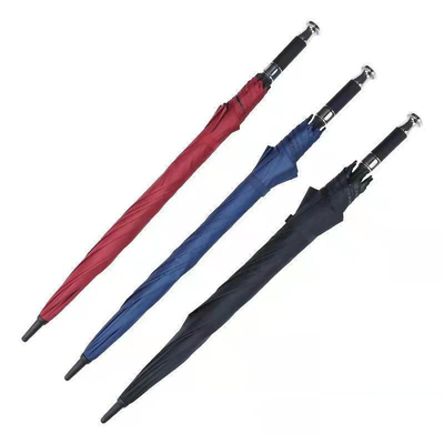190T Pongee Golf Straight Pole Paraplu voor regen en zon Custom Logo Reclame