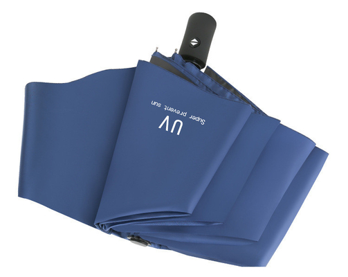 21 inch*8k Custom Printing Automatic Open Blue Parasol voor zonbescherming buiten