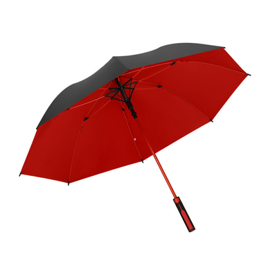 Zakelijk must-have dubbel grote golf paraplu met heldere vinyl cover en lange handvat