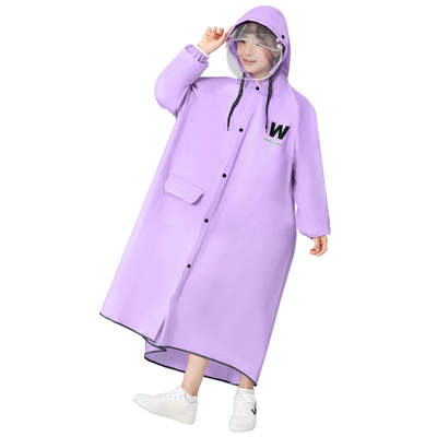 Buitenactiviteit Wandelen Regenjas Schooltrip Poncho met rits en reflecterende band
