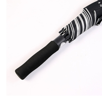 Persoonlijk geschenk rechte zilveren lijm paraplu met semi-automatische open en open diameter 90cm