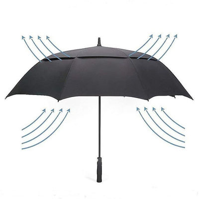 Custom Logo Double Canopy Golf Paraplu 130cm Open Diameter voor reclame en cadeautjes