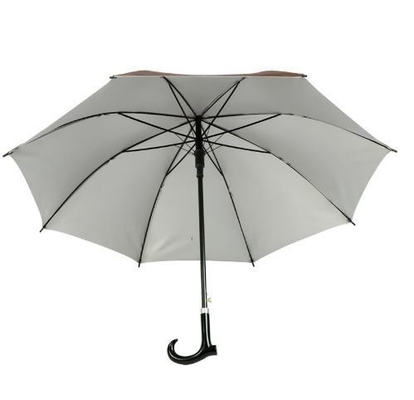 108 cm open doorsnede rechte paraplu cum wandelstok met reflecterend patroon keuze