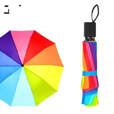 Drievoudig paraplu Custom Logo Reclame paraplu met 190T Nylon Stof