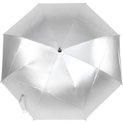 Dubbele golfparaplu De nieuwste titanium zilver uitvinding voor grensoverschrijdende levering