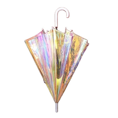 Volwassenen Iridescent kleurveranderende paraplu met speciaal ontwerp en glitter reflecterend