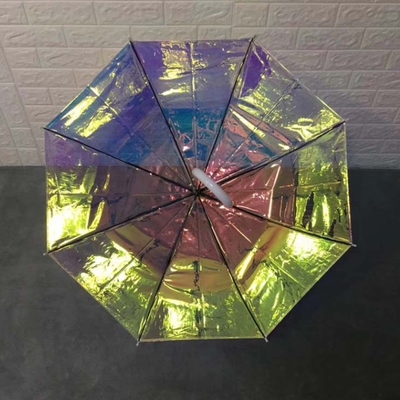 Volwassenen Iridescent kleurveranderende paraplu met speciaal ontwerp en glitter reflecterend