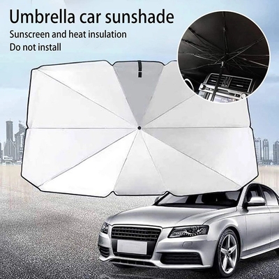 Stalen frame aangepast logo auto voorruit zonnescherm paraplu UV Protect vouwbaar