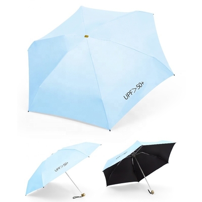 Zomer moet-hebben 5voudig Mini kleurrijke zak paraplu voor dames 8k 19 inch glasvezel ribben