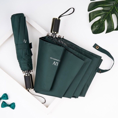 X303 Zwarte lijm Zonnebrandcrème Zonnescherm Zonneregen Dual- Three Fold Zonneparaplu Minimalisme Stijl