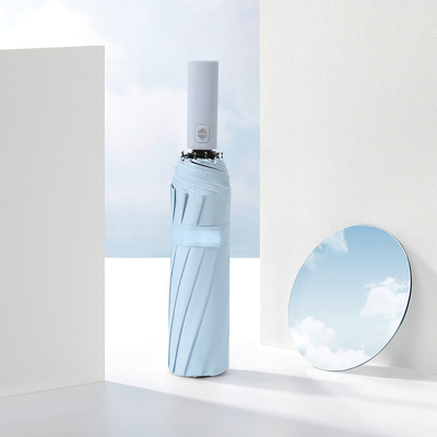 Pongee Panel Materiaal Grote vouwbare reclame paraplu voor zonnig en regen dubbel