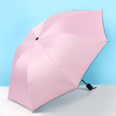 Op maat gemaakte X302 UV Vinyl vouwbare zonneparaplu voor zonnen en regen