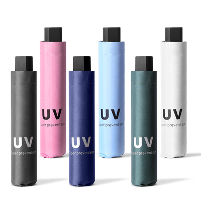 Op maat gemaakte X302 UV Vinyl vouwbare zonneparaplu voor zonnen en regen