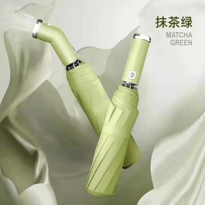 Advertentie/Kado paraplu met reflecterende LED zaklamp en automatisch opvouwbaar