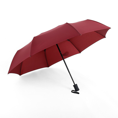 Opvouwbare X305 Volledig automatische UV-paraplu Zwarte vinyl bescherming Zonne-regen Dual-paraplu