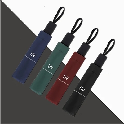 21 inch vouwbare winddichte handleiding open vouwde paraplu's Minimalisme stijl voor zonnebescherming
