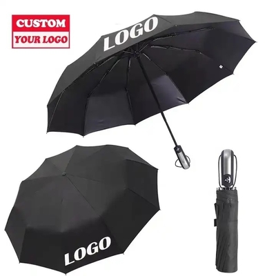 190T Nylon Stof Gepersonaliseerd Logo Print UV Bescherming Opvouwbare paraplu voor iedereen in 1