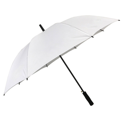 190T Pongee Stof Materiaal 8K 27 inch Rechte Witte Outdoor Reclame Doos Paraplu