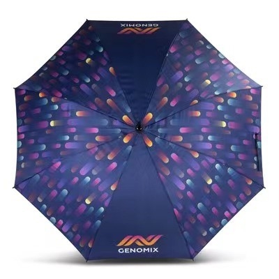 Persoonlijke logo's en patronen voor golfparaplu's, rechtstreeks vervaardigd voor sublimatieprinten