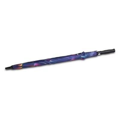 Populair aangepast logo en patroon sublimatie paraplu met rubber coating handle
