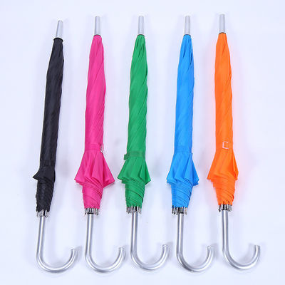 Metalen bedekte schacht Pongee Panel Market Paraplu voor modieuze buitenreclame