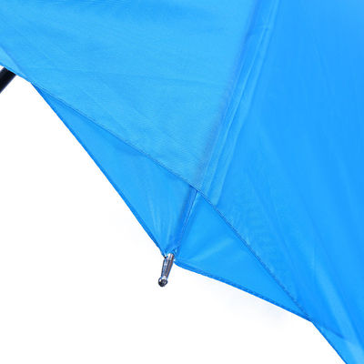 Metalen bedekte schacht Pongee Panel Market Paraplu voor modieuze buitenreclame