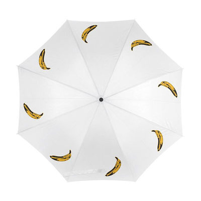 Custom Print Logo Wit polyester vouwde paraplu voor reclame of cadeautjes en duurzaam