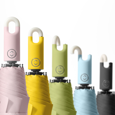Full Auto Open Drievoudig paraplu met Custom Logo Prints en Lock Head Handle