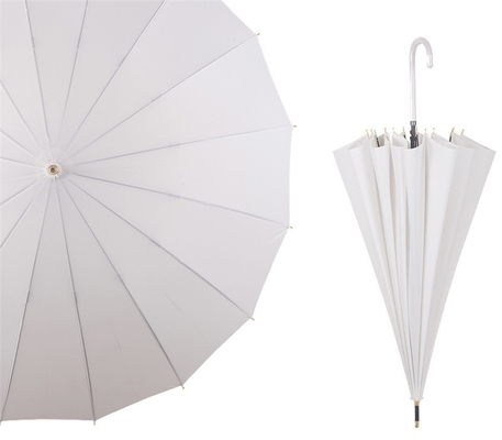 23 inch 16 ribs 190T Pongee waterdicht Japanse paraplu Japan glasvezel met controle