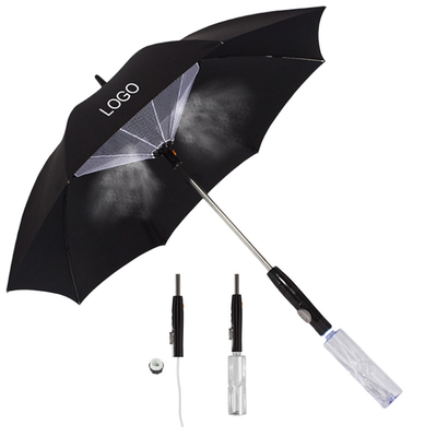 Blijf fris op de Go handmatige besturing aangepaste ventilator paraplu met water spray mist