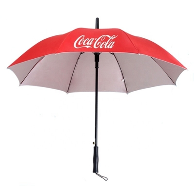 23 inch 8K paraplu's Auto Open Plastic Handle Glasvezel voor gepersonaliseerde promotie