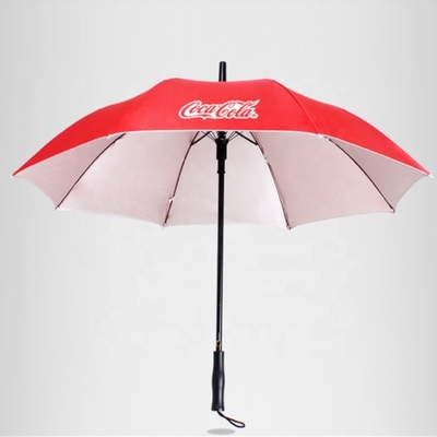 23 inch 8K paraplu's Auto Open Plastic Handle Glasvezel voor gepersonaliseerde promotie