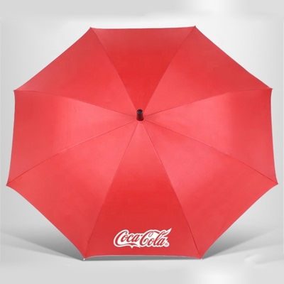 23 inch 8K paraplu's Auto Open Plastic Handle Glasvezel voor gepersonaliseerde promotie