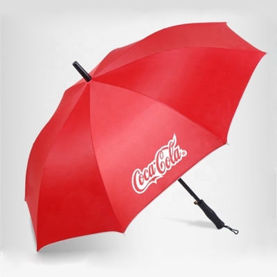 23 inch 8K paraplu's Auto Open Plastic Handle Glasvezel voor gepersonaliseerde promotie