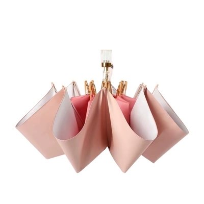 Metal Shaft Frame Custom Gradient Shade Paraplu Populair voor vrouwen All in 1 Functie