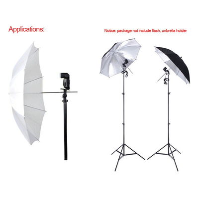 Professionele kwaliteit Pongee-panel paraplu's voor de fotografiemarkt PVC paraplu-requisiten