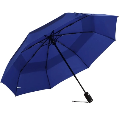 Gepersonaliseerde kleur Windbestendige kleine opvouwbare rugzak paraplu voor valse dubbele laag