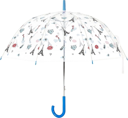 Kinderen Back to School Basics Transparent Bubble Stars Paraplu met Haak Handle