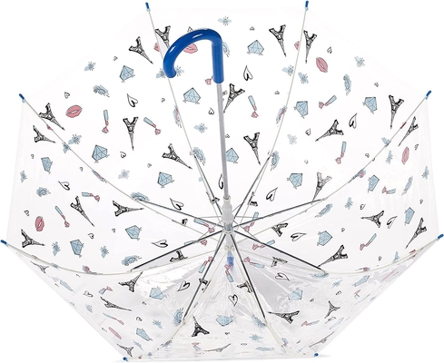 Kinderen Back to School Basics Transparent Bubble Stars Paraplu met Haak Handle