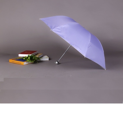 Plastic handvat 23 inch 7 ribben vouwde paraplu met logo afdrukken en UV bescherming