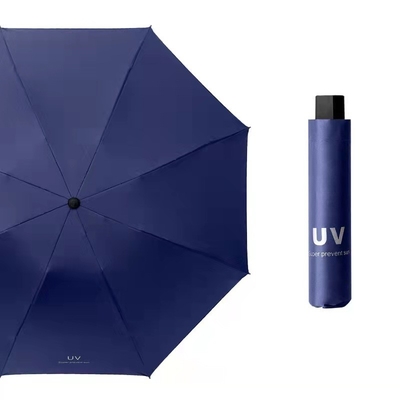 Reisgelegenheid Drievoudig paraplu met UV-zonnebrandcrème en regenbeschermingsoplossingen
