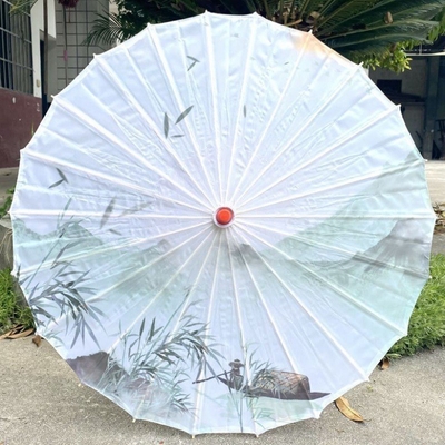Op maat gedrukte Chinese papieren parasol paraplu Perfect voor bruiloft decoratie