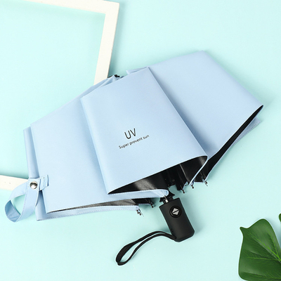 Ondernemingspromotie Paraplu Drievoudige Automatische Vinyl Zonnescherm Met Minimalistisch Ontwerp