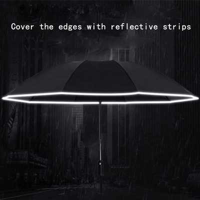 Tech Titanium Zilvercoating Custom Fold Inverted Reverse Umbrella voor stijlvol ontwerp