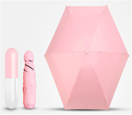 19 inch 6K 190T Pongee Mini Pocket Capsule Paraplu Perfect voor reclame of cadeautjes