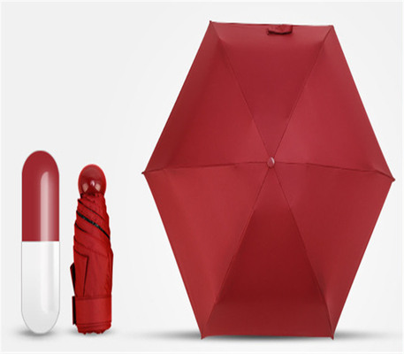 19 inch 6K 190T Pongee Mini Pocket Capsule Paraplu Perfect voor reclame of cadeautjes