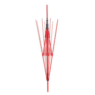 Rechte paraplu 23 inch 8k Reverse paraplu Frame IJzer gecoat Medium Rod Glasvezel
